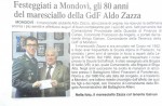 FESTEGGIATI GLI 80 ANNI DEL MARESCIALLO ALDO ZAZZA